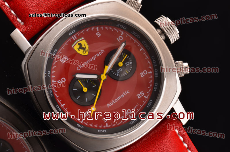 Best Ferrari Scuderia FER00008 Asia RL10 Automatic Steel Red Dial Two Black Subdials UK Online