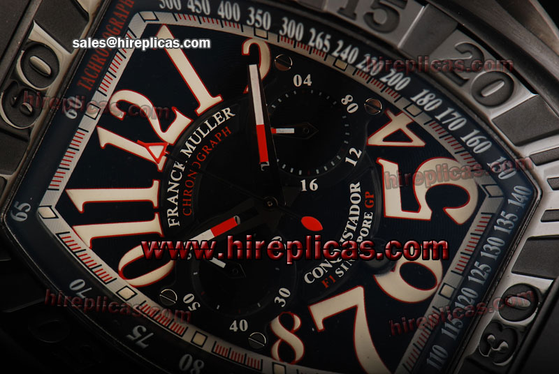 Best Franck Muller Conquistador F1 Singapore GP 9900CCGP.RU Miyota Quartz PVD Black Dial