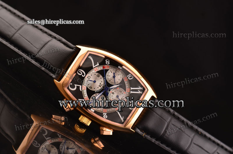 Best Franck Muller Master Banker 7850CCMB RGBK Asia RL18-MT Automatic Rose Gold Black Dial For Sale