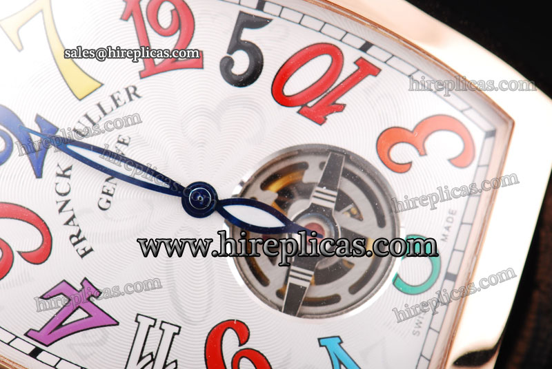 Best Price Franck Muller Revolution Tourbillon 8880COAT Automatic Rose Gold White Dial UK Online