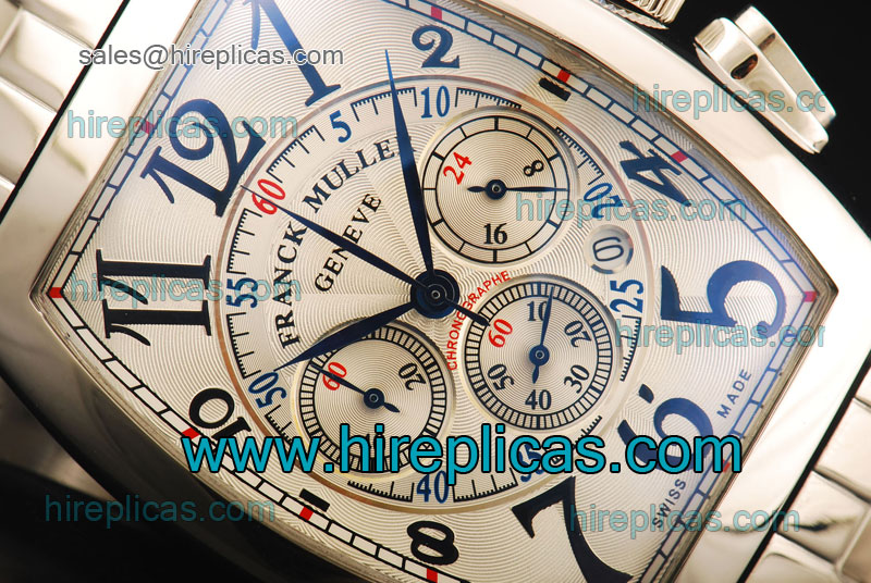 discount Fashion Franck Muller Mariner Chrono 9080 CC AT MAR Swiss Quartz Steel White Dial