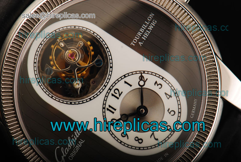 Charming Glashutte Alfred Helwig Tourbillon 41-03-04-04-04 Flying Tourbillon Steel Black Dial For Sale Online