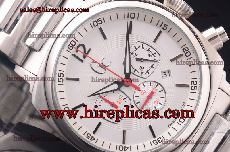 Best quality Luxury Guess Classic GC U12631L1 Original Quartz SS White Dial
