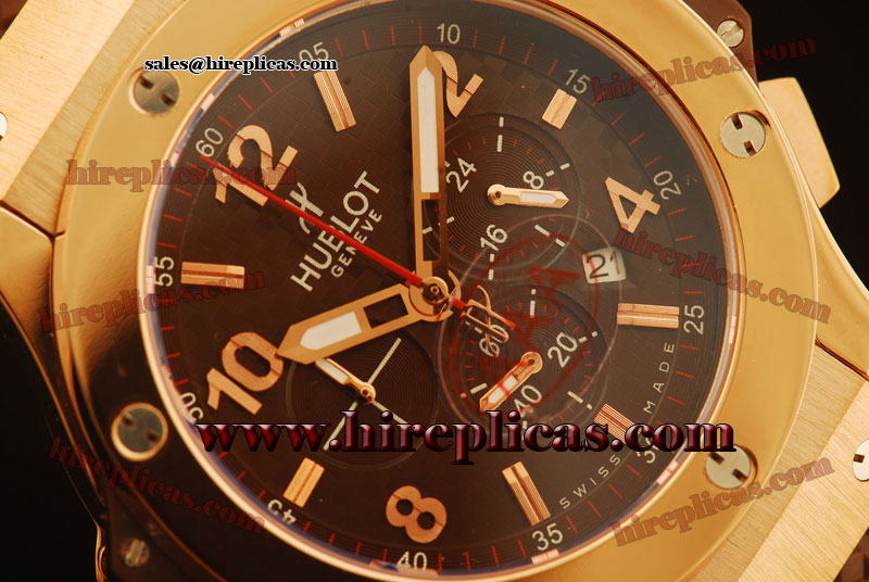 Best Price Hublot Big Bang Chrono 341.PC.1007.RX Miyota Quartz Rose Gold Brown Dial