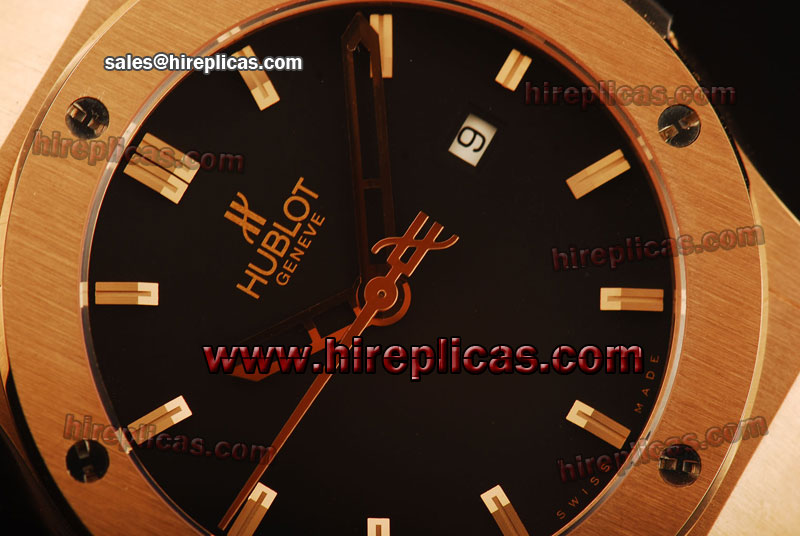 Good Hublot Classic Fusion 511.px.1180.rx 1:1 Original Swiss ETA 2824 Rose Gold Black Dial