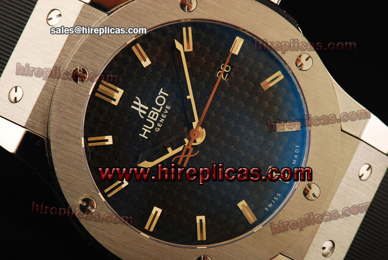 Exquisite Hublot Classic Fusion 511.zx.1170.rx Swiss ETA 2824 Steel Black Carbon Fiber Dial
