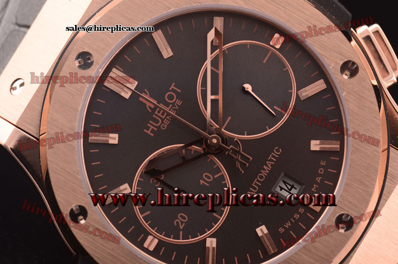 Hot Sell Hublot Classic Fusion Chrono 521.OX.7080.LR Swiss Valjoux 7750 Rose Gold Grey Dial