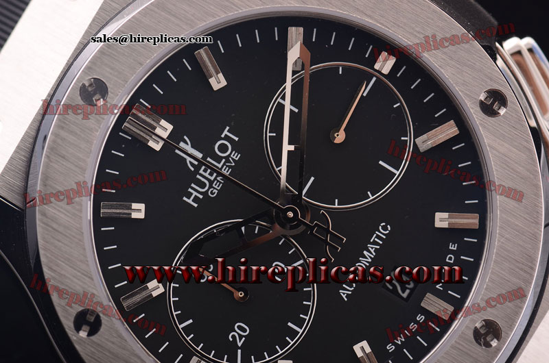 Exquisite Classic Hublot Classic Fusion Chrono 521.NX.1170.LR Swiss Valjoux 7750 Steel Black Dial