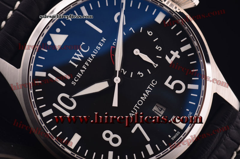 Glamorous IWC Big Pilots IW5002-02 Swiss Valjoux 7750 Steel Black Dial