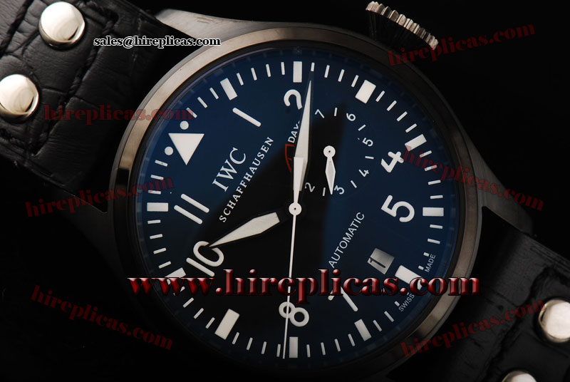 Fake Classic IWC Big Pilots IW500304 Swiss Valjoux 7750 PVD Black Dial