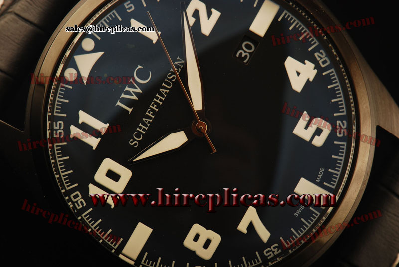 Best quality Special IWC Big Pilots IW500310 Swiss Quartz PVD Black Dial
