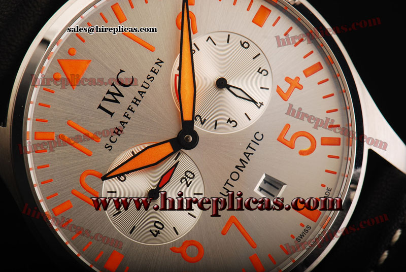 Replica Knockoffs IWC Big Pilots IW5004-12 Swiss Valjoux 7750 Steel Silver Dial