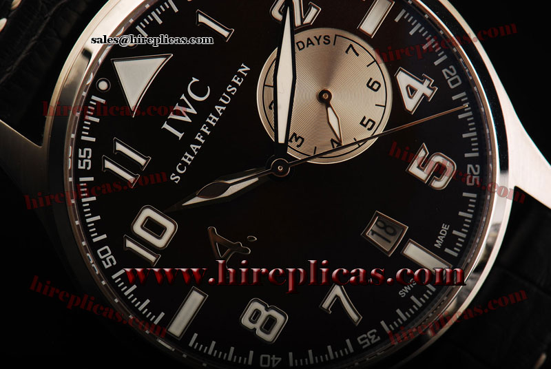 Cheap Classic IWC Big Pilot's Saint Exupery Limited Edition IW5004-01 Swiss Valjoux 7750 Steel Brown Dial