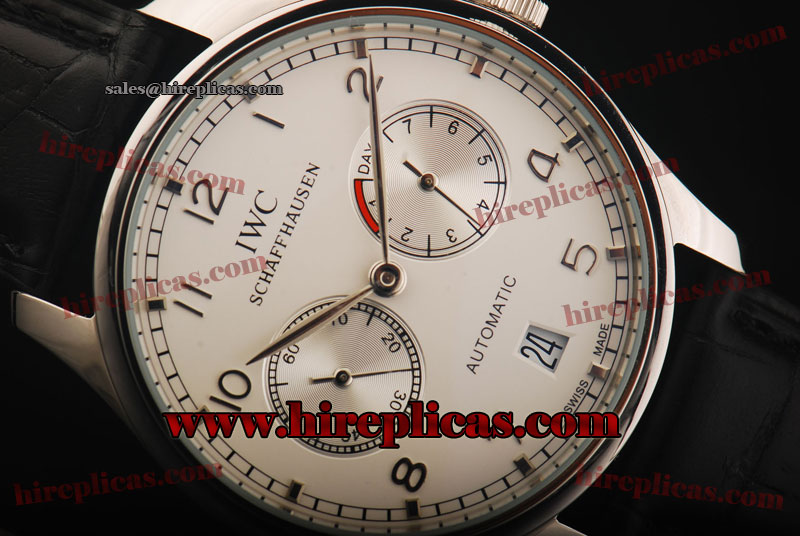 Quality cheap IWC Portuguese 7 Days with Power Reserve IW5001-14 Asia Automatic Steel White Dial