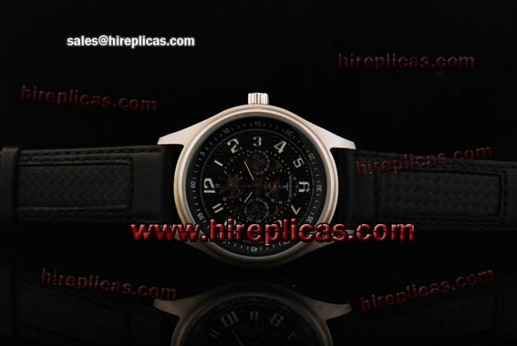 Best Luxury Jaeger Lecoultre Duometre 6012420 Asia Automatic Rose Gold Black Dial