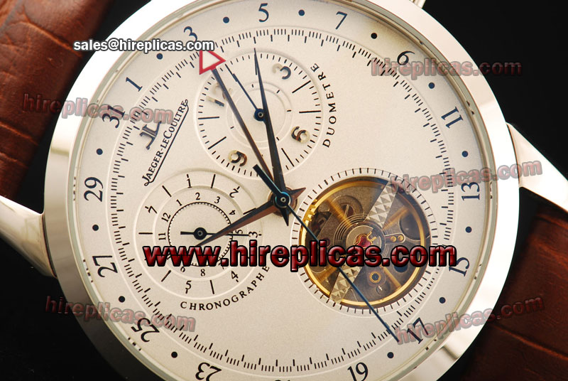 Fashion Hot Jaeger Lecoultre Duometre Tourbillon 7012234 Asia Automatic Steel White Dial