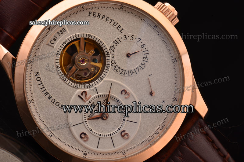 Fashion Hot Jaeger Lecoultre Grande Complication Q500242B4 Asia ST28 With Tourbillon Automatic Rose Gold Case White Dial