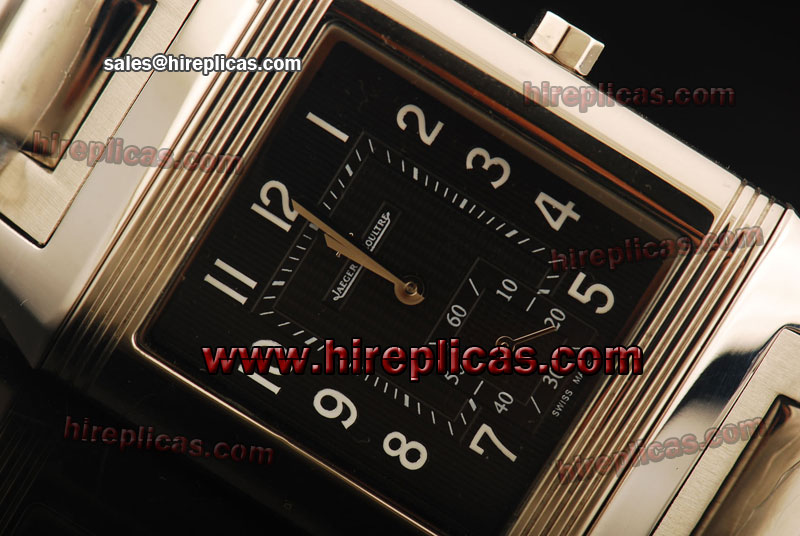 Cheapest Replica Jaeger Lecoultre Reverso Squadra 7008321 Asia Manual Winding Steel Black Dial