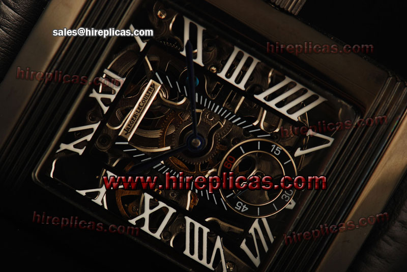 AAA Jaeger Lecoultre Reverso 2758100 Asia Manual Winding PVD Skeleton Dial