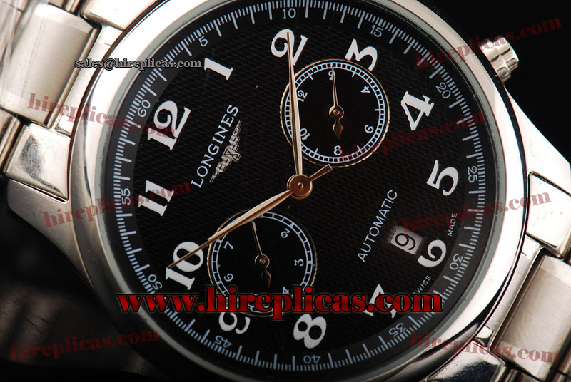 Ladies Cheap Longines Master L2.645.4.78.8 Automatic Steel Black Dial