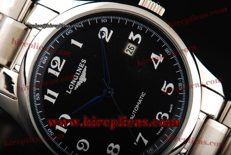 Ladies Cheap Luxury Longines Master L2.224.7.78.8 Automatic Steel Black Dial