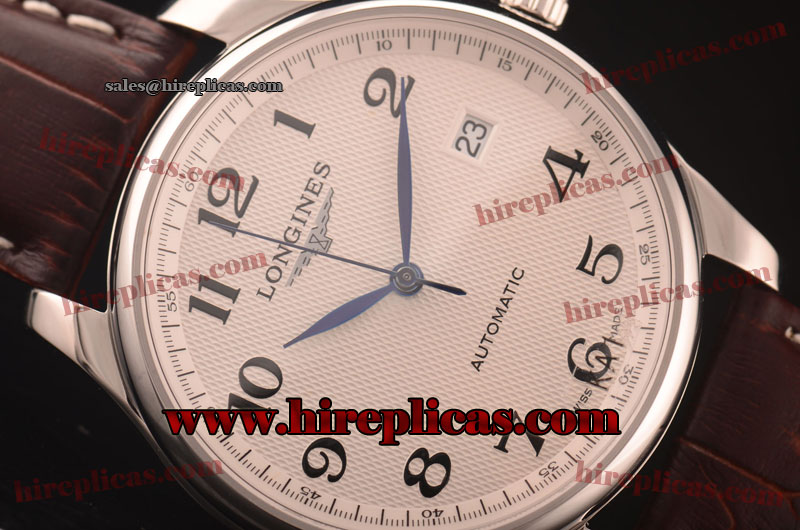 Sophisticated Longines Master L2.665.4.78.3 Swiss ETA 2836 Steel White Dial