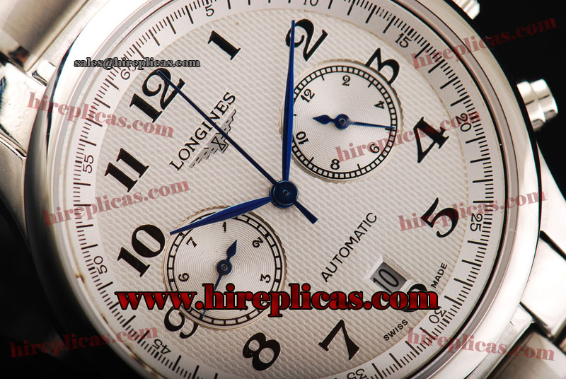 Pretty Top Longines Master L2.669.4.78.6 Automatic Steel White Dial