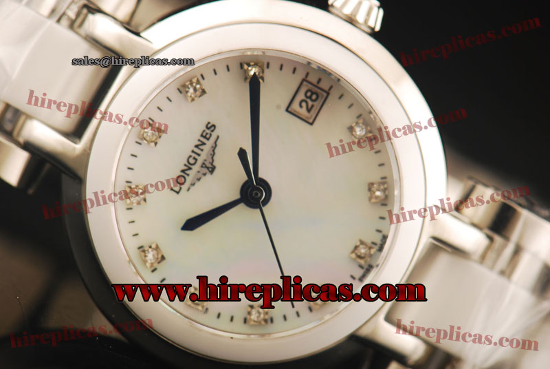 Fashion Wholesale Longines PrimaLuna L8.121.6.67.6 Miyota Quartz Steel White MOP Dial