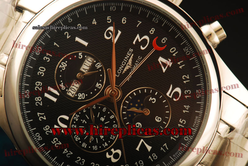 Cheapest Replica Longines Master L2.673.4.78.8 Automatic Steel Black Dial