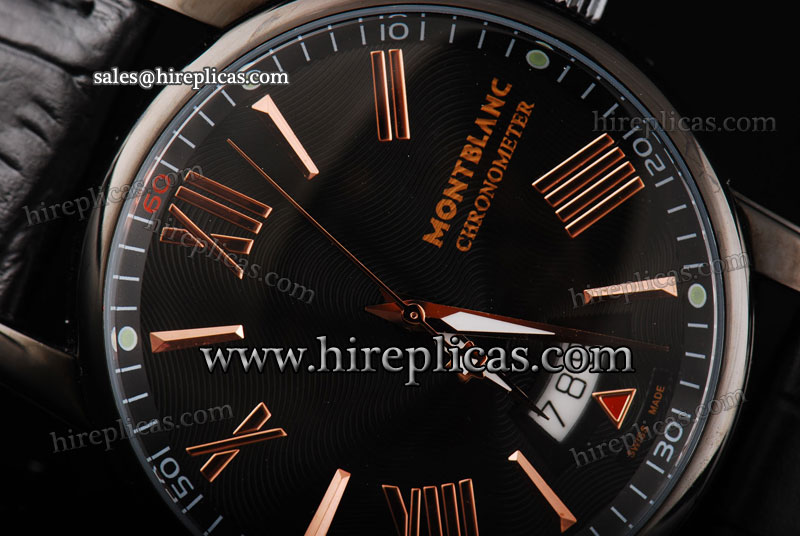 Best Luxury Montblanc Star 4810 Calendar 102331 Automatic PVD Black Dial