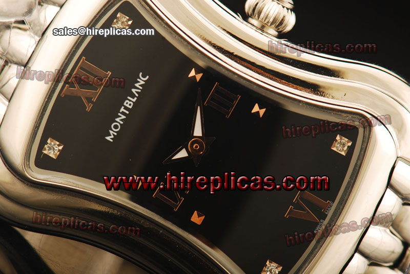 Best quality Best Montblanc Star 102354 Swiss Quartz Steel Black Dial