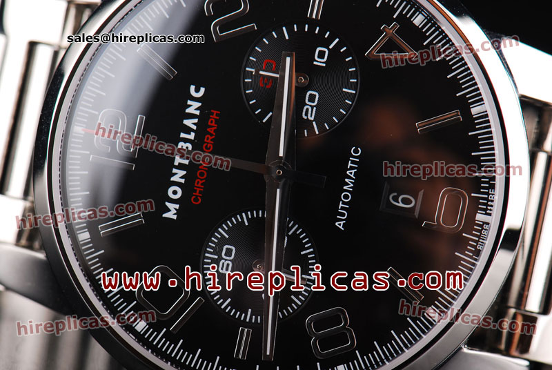 Buy Cheap Montblanc Timerwalker 9670 Swiss Valjoux 7750 Automatic Steel Black Dial