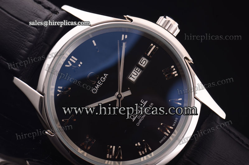 High quality Omega De Ville 425.30.34.20.05.001 Asia Automatic Steel Black Dial