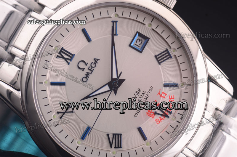 Fashion Wholesale Omega De Ville 425.60.34.20.05.001 Asia Automatic Steel White Dial