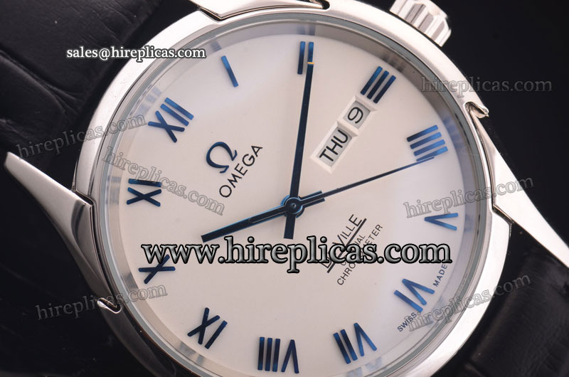 Graceful Luxury Omega De Ville 4848.60.31 Asia Automatic Steel White Dial