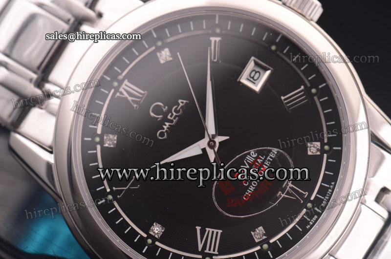 Unique Omega De Ville 425.70.34.20.05.001 Asia Automatic Steel Black Dial