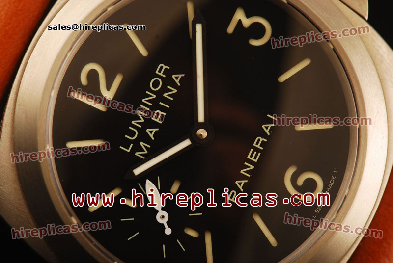 Top Quality Best Panerai Luminor Marina PAM00111 1:1 Original Swiss ETA 6497 Manual Winding Titanium Black Dial