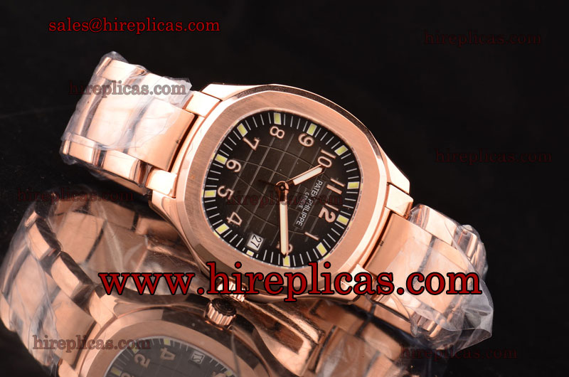 Best Luxury Pretty Patek Philippe Aquanaut 5167R-RG Asia 4813 Automatic Rose Gold Coffee Dial