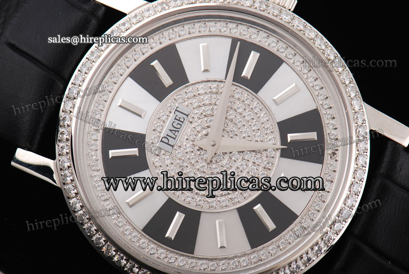 Best Piaget Altiplano G0A31116 Swiss ETA Quartz Steel/Diamond Black/White Dial
