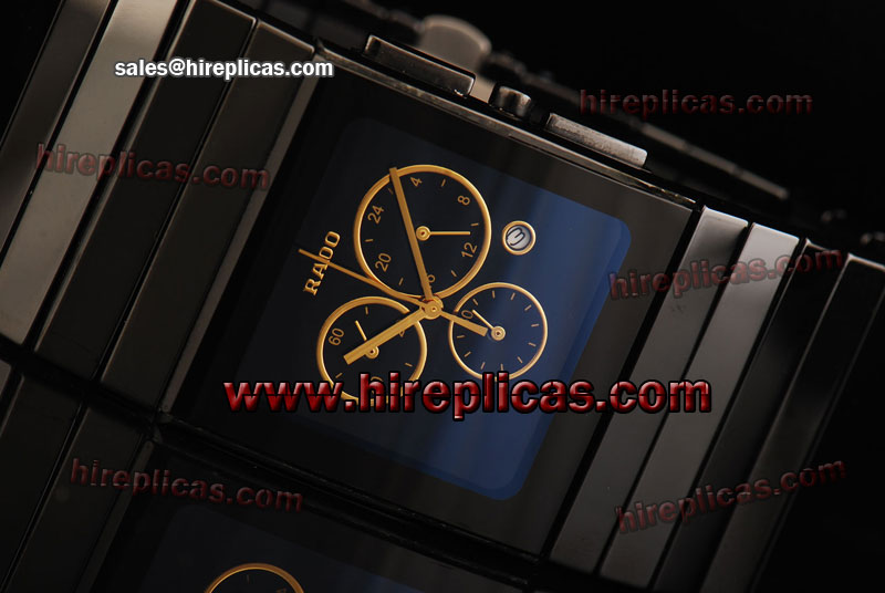Duplicate Rado Jubile Chrono R21714183 Japanese Quartz Ceramic Black Dial