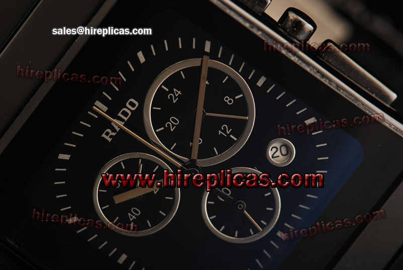 Modern Rado Jubile Chrono R21715154 Japanese Quartz Ceramic Black Dial