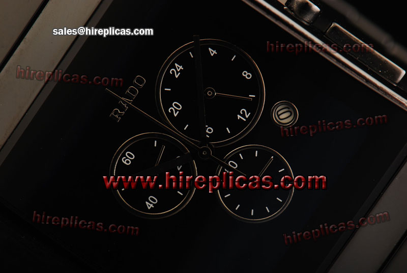 Special Top Rado Jubile Chrono R21824152 Japanese Quartz Ceramic Black Dial