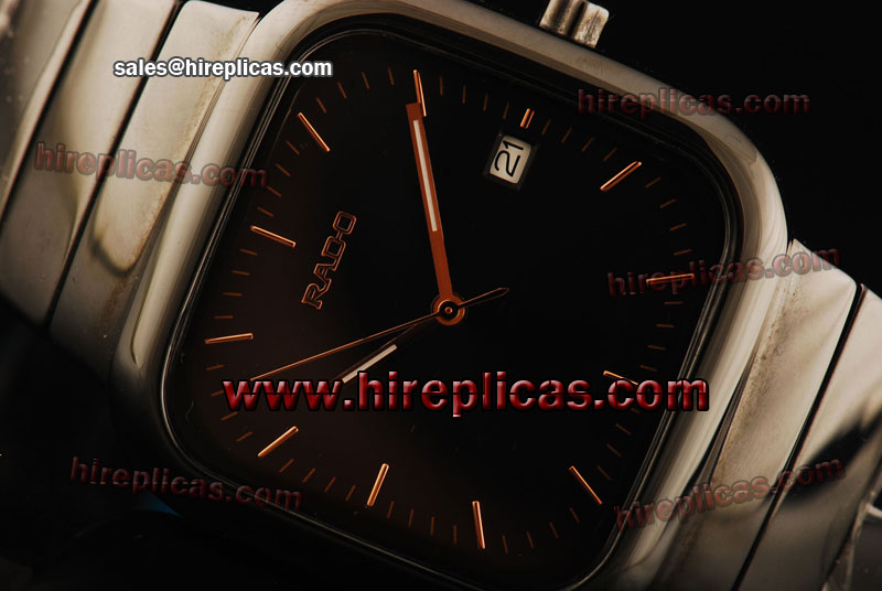 Duplicate Rado r5.5 Chrono R28888152 Japanese Quartz Black Ceramic Black Dial