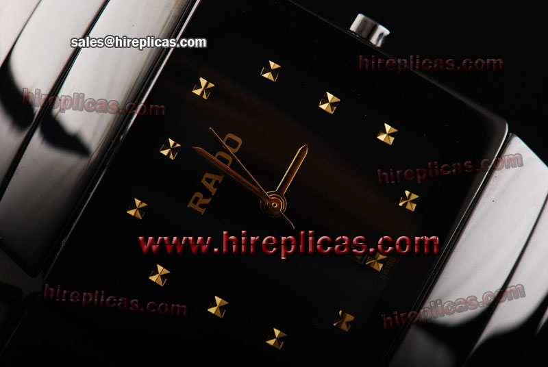 Best Luxury Rado Sintra R13754152 Japanese Quartz Ceramic Black Dial