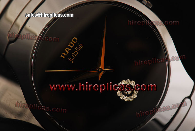 Best Rado True Jubile R27653724 Japanese Quartz Ceramic Black Dial