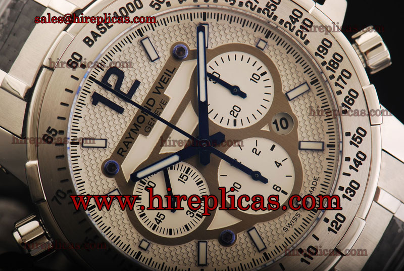 High quality Raymond Weil Nabucco Chrono 7800-BCF-05207 Swiss Valjoux 7750 Automatic Steel White Dial