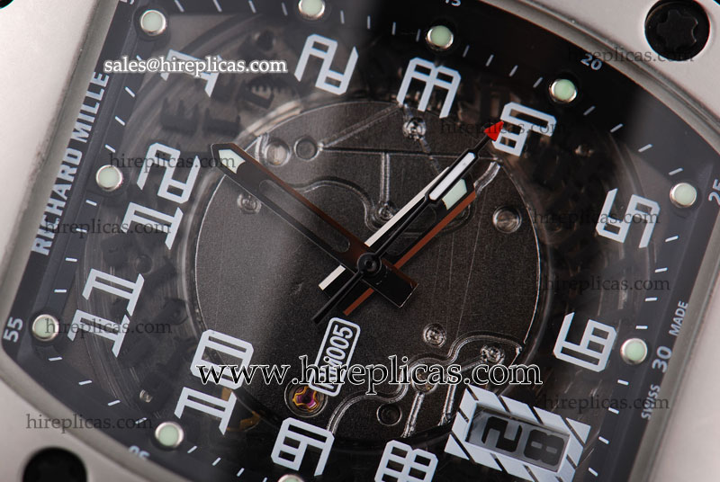Cheapest Replica Richard Mille RM 010 RM 010 SS Asia Automatic Steel Black Dial