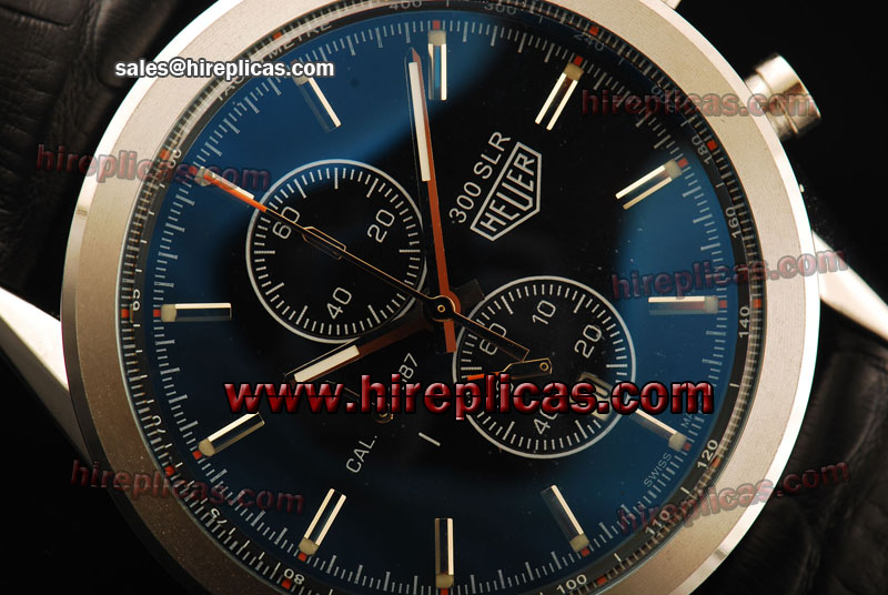 Pretty Top Tag Heuer Carrera 1887 Chrono car2110.fc6266 Japanese Quartz Steel Black Dial