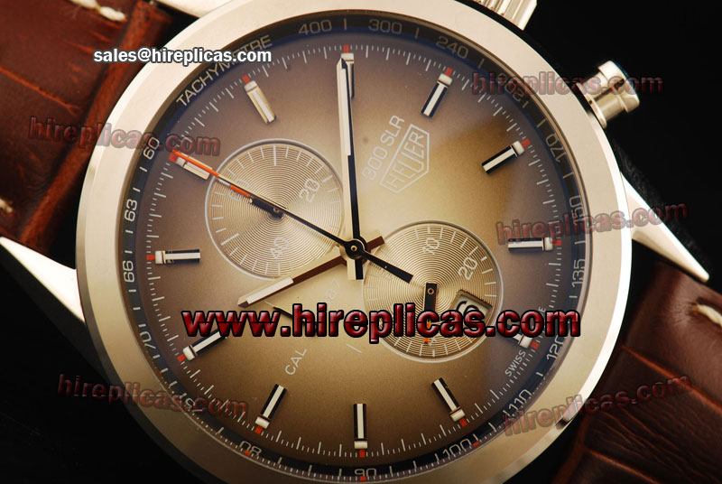 High quality Tag Heuer Carrera 1887 Chrono CAR2112.FC6267 Japanese Quartz Steel Wine Dial