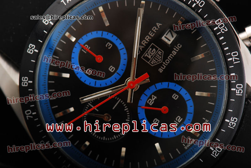 Luxury knockoff Tag Heuer Carrera Calibre 16 CV2010.FT6007 Asia Automatic Steel Black Dial